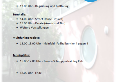 Programm Sommerfest ATV 2024